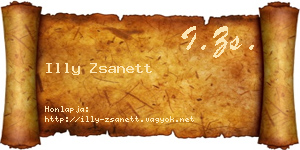 Illy Zsanett névjegykártya